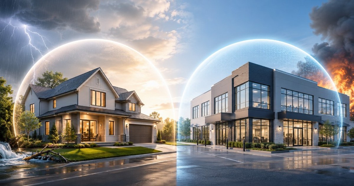 Asigurarea clădirii comerciale vs. asigurarea locuinței — diferențe esențiale